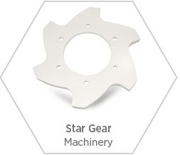 High-performance zirconia star gear for use in high-performance machinery